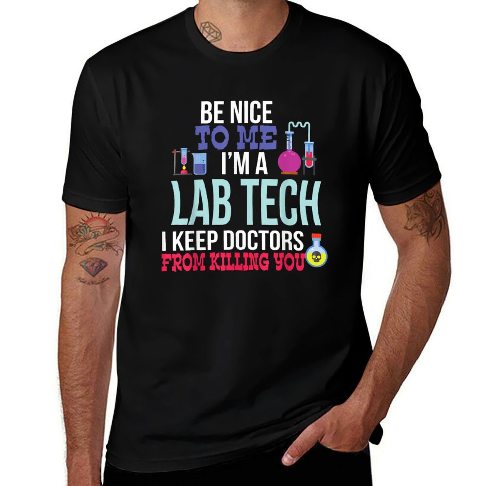 Camiseta Engraçada para Técnic - Medical Lab Tech avaliação e preço